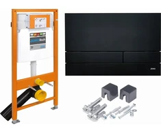 KAN-therm JOMOTech WC RINKINYS H=1120 IŠSKIRTINĖS 2.0 MATINĖ JUODA