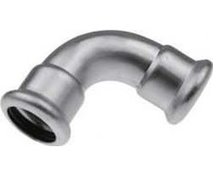 KAN-therm alkūnė 15 mm, 90 laipsnių Inox Press (1609068150)