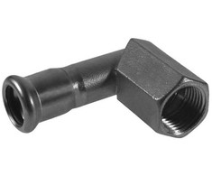 KAN-therm 90° alkūnė, presuota, 28x1/2" vidinis sriegis, nerūdijantis plienas - 6198467