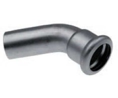 KAN-therm Presuota nipelio alkūnė 45° 28mm neoksinis plienas - 6190140