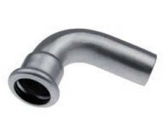 KAN-therm Presuota nipelio alkūnė 90° 88.9mm neoksinis plienas - 6230048