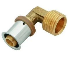 KAN-therm Presas 90 ° alkūnė su presuotu žiedu GZ 20x2 / G1 / 2 "K-081025