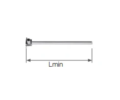 KAN-therm Push 18x2,5 210 mm žalvario alkūnė su 15 mm variniu vamzdžiu su nikeliu padengtu laikikliu 9015.230
