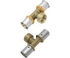 KAN-therm trišakis su presuotu žiedu su išoriniu sriegiu 25xG3 / 4 "x25 Press (1009259037)