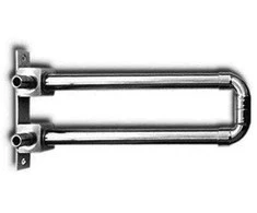 KAN-therm žalvarinė alkūnė Push 14x2 300mm su 15mm variniu vamzdžiu su laikikliu kombinuota nikeliuota 9015.250