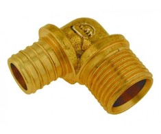 KAN-therm Kolano mosiężne Push GZ 18x2,5/15- G1/2'' 9029.11