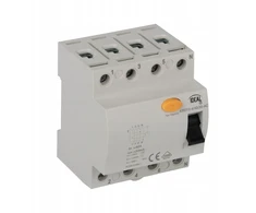 Kanlux 4P 25A 0,03A diferencialinis automatinis jungiklis, tipas AC KRD10-4/25/30-AC VDE 38737