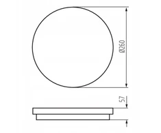 Kanlux BENO lubinis šviestuvas LED 24-30W CCT-O-SEG 38784