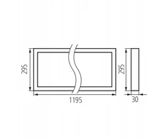 Kanlux Įleidžiama LED panelė BLINGO UAIO RM38W 120 max 4040lm 3000/4000/6500K IP20 II klasė Ra90 5 metų garantija balta 39237