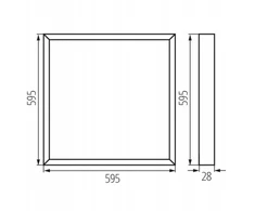 Kanlux Įleidžiama LED panelė BLINGO UAIO RM38W 60 max 4040lm 3000/4000/6500K IP20 II klasė Ra90 5 metų garantija balta 39235