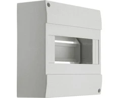 Kanlux 3852 Moduliniai skirstomieji įrenginiai, plastikiniai, 1x8, montuojami ant paviršiaus, IP30 IK06 N+PE II klasė, be durų DB108W 1X8P/SM balta 3852