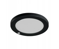 Kanlux LED įleidžiamas šviestuvas su ERGA PIR jutikliu 17W CCT-B max 1600lm 3000-6500K šilta/neutrali/šalta IP20 5 metų garantija juodas 24605