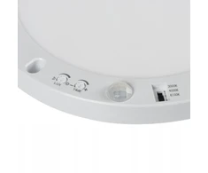 Kanlux LED įleidžiamas šviestuvas su ERGA PIR jutikliu 17W CCT-W max 1800lm 3000-6500K šilta/neutrali/šalta IP20 balta 24606