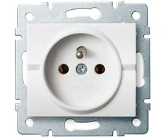 Kanlux 25090 LOGI Lizdas vienvartis Baltas 16A 250V 021251102 25090