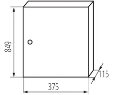 Kanlux Modulinis metalinis paskirstymo skydas 5x12 paviršinio montavimo I klasės baltos durys KP-DB-I-MS-512 baltas 29318
