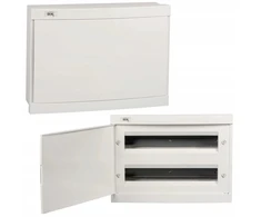 Kanlux Modulinis paskirstymo skydas iš plastiko, 2x18, įleidžiamas, IP30, IK07, N+PE, II klasė, baltos durys, KDB-F36P, baltas 23628