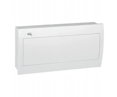 Kanlux Modulinis paskirstymo skydas, plastikinis 1x18, įleidžiamas, IP30 IK07 N+PE II klasės, baltos durys, KDB-F18P, baltas 23626