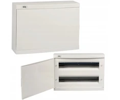 Kanlux Modulinis paskirstymo skydas, plastikinis, paviršinio montavimo, 2x18 IP30 IK07 N+PE II klasė, baltos durys, KDB-S36P, baltas 23629