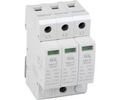 Kanlux 36311 Viršįtampių iškroviklis C 2 tipas 3P 20kA 1,5kV KSPD-T2 275/120 3P 36311