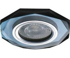 Įleidžiamas šviestuvas KANLUX MORTA, IP20, 12V/220V, 9x9,8x2 cm, juodos sp.