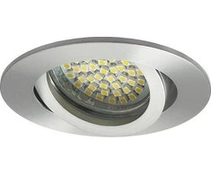 Įmontuojamas šviestuvas Kanlux CT-DTL50, 50W, GX5.3, sidabro