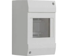 Kanlux 3851 Moduliniai skirstytuvai, plastikiniai, 1x4, montuojami ant paviršiaus, IP30 IK06 II klasė, be durų DB104W 1X4P/SM balta 3851