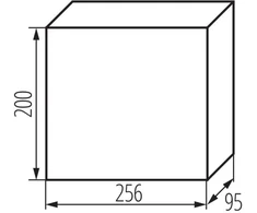 Kanlux 36417 Modulinis skirstomasis skydas plastikinis 1x12 paviršinis IP40 IK06 N+PE II klasė baltos durys DB112S 1X12P/SMD-P balta 36417
