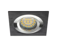 Lubinis šviestuvas Įmontuojamas šviestuvas Kanlux SEIDY, 50W, G5.3, juodas