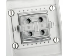 Kanlux TEKNO IP65GR 1GPB varpelio jungiklis, hermetiškas, paviršinis montavimas, IP65, pilkas, 39222
