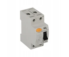 Kanlux vienfazis diferencinis automatinis jungiklis 38724 KRD10-2/25/30-AC 25A 30mA tipas AC 230V 50Hz baltas