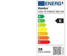 Kanlux ŻAR.DEK.LED XLED HP D46E40 38W-NW