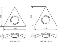 Kanlux Zepo LFD- T02- C / M 20W G4 IP20 chromo matinis (04381)