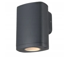 Kanlux ZEVI EL 1GU10 G 1xmax 10W IP54 fasado šviestuvas dvigubas droselis sieninis šviestuvas pilkas 38881