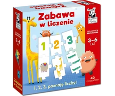 Kapitan Nauka Kapitono mokslo skaičiavimo žaidimas. Mokomoji dėlionė 3-6 metams
