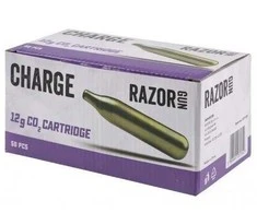 Kapsuły CO2 RazorGun 12g - 50 vnt dėžutėje