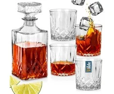 Stiklinis grafinas su keturiomis stiklinėmis Vilde 900 ml + 4x300 ml