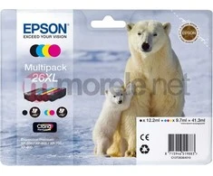 Karapas Epson C13T26364010 Nr 26XL (cianas, geltona, rausva, juoda)