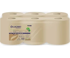 Karen Lucart EcoNatural* L-ONE Maxi - Valymo ritinys, centrinė dozacija, 2 sluoksniai, 158 m, celiuliozė Fiberpack - 6 ritinėliai