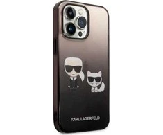 Dėklas Karl Lagerfeld KLHCP14LTGKCK iPhone 14 Pro 6.1 "hardcase juodas / juodas Gradient Ikonik Karl &amp; Choupette