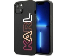 Apple iPhone 13 Karl Lagerfeld dėklas Multirožinės spalvos Brand juodos spalvos