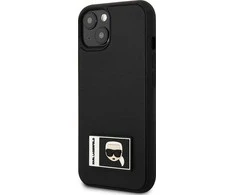 Apple iPhone 13 Mini Karl Lagerfeld dėklas Ikonik Patch juodos spalvos