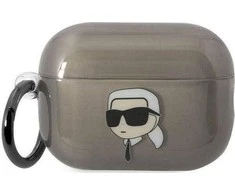Apple AirPods Pro 2 Karl Lagerfeld Ikonik Karl Lagerfeld (KKLAP2HNIKTCK) ausinių dėklas juodos spalvos