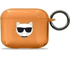 Karl Lagerfeld AIRPODS PRO KLA3UCHFL SILICONE COVER Oranžinis