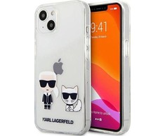 Skaidrus dėklas Karl Lagerfeld Karl &amp; Choupette iPhone 13 mini
