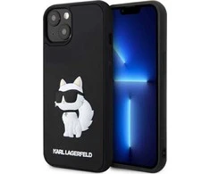 Karl Lagerfeld KLHCP14M3DRKHNK Apple iPhone 14 Plus / 15 Plus 6.7″ juodos spalvos kietas dėklas Rubber Choupette 3