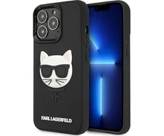 Apple iPhone 13 Pro Karl Lagerfeld dėklas 3D Rubber Choupette (KLHCP13LCH3DBK) juodos spalvos