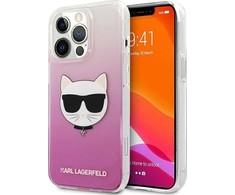 Dėklas Karl Lagerfeld HARDCASE KLHCP13LCTRP IPHONE 13 PRO CHOUPETTE HEAD Rožinis