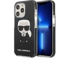 Apple iPhone 13 Pro Karl Lagerfeld dėklas Iconik Karl (KLHCP13LTPEIKK) juodos spalvos