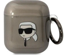 Apple AirPods ausinių dėklas Karl Lagerfeld Karl`s Head (KLA2HNIKTCK) juodos spalvos