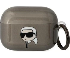Apple AirPods Pro ausinių dėklas Karl Lagerfeld Karl`s Head (KLAPHNIKTCK) juodos spalvos